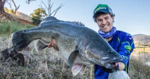 Rhys Creed with meter murray cod
